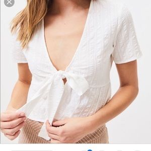 Pacsun Lottie Moss Tie Front Top
